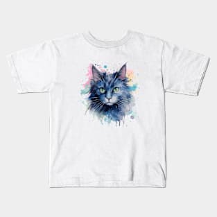 Cat Splash Kids T-Shirt